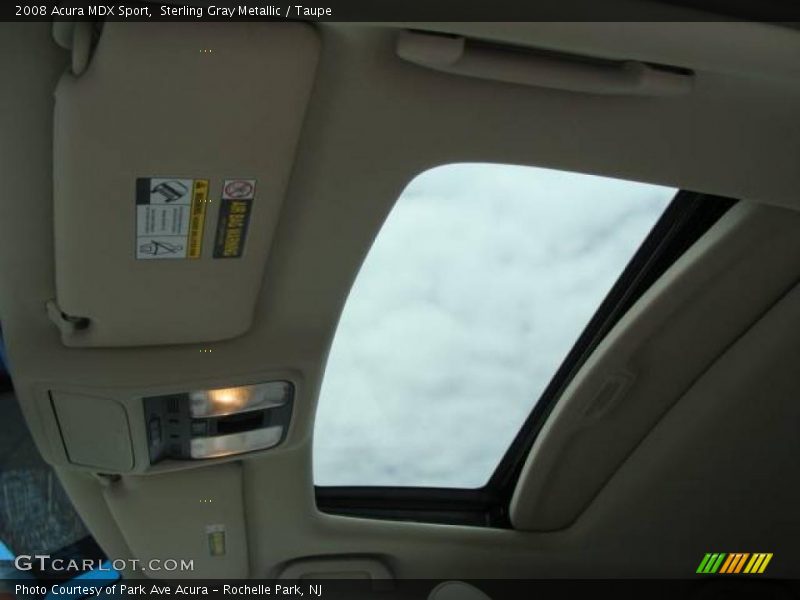 Sterling Gray Metallic / Taupe 2008 Acura MDX Sport