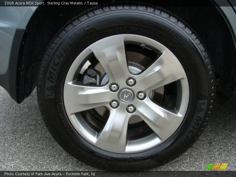 Sterling Gray Metallic / Taupe 2008 Acura MDX Sport