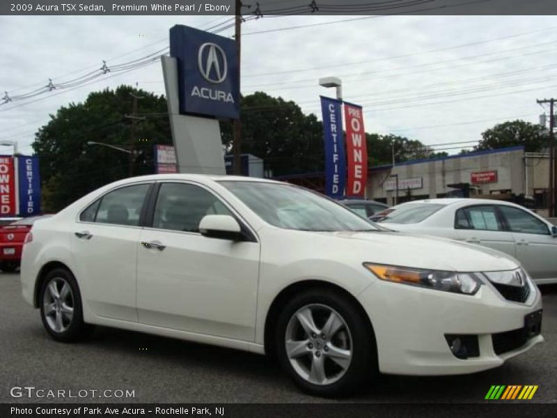 Premium White Pearl / Ebony 2009 Acura TSX Sedan