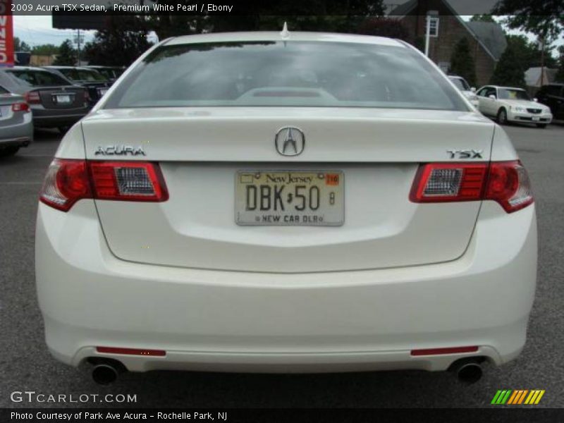 Premium White Pearl / Ebony 2009 Acura TSX Sedan
