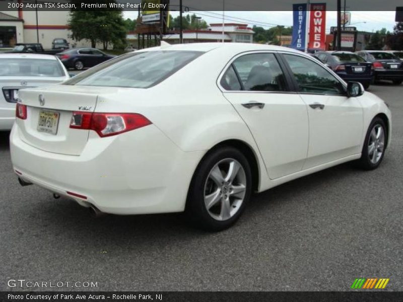 Premium White Pearl / Ebony 2009 Acura TSX Sedan