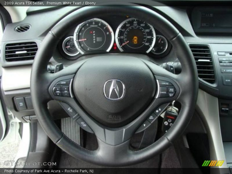 Premium White Pearl / Ebony 2009 Acura TSX Sedan