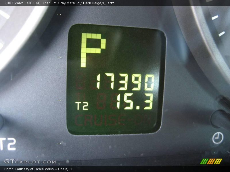 Titanium Gray Metallic / Dark Beige/Quartz 2007 Volvo S40 2.4i
