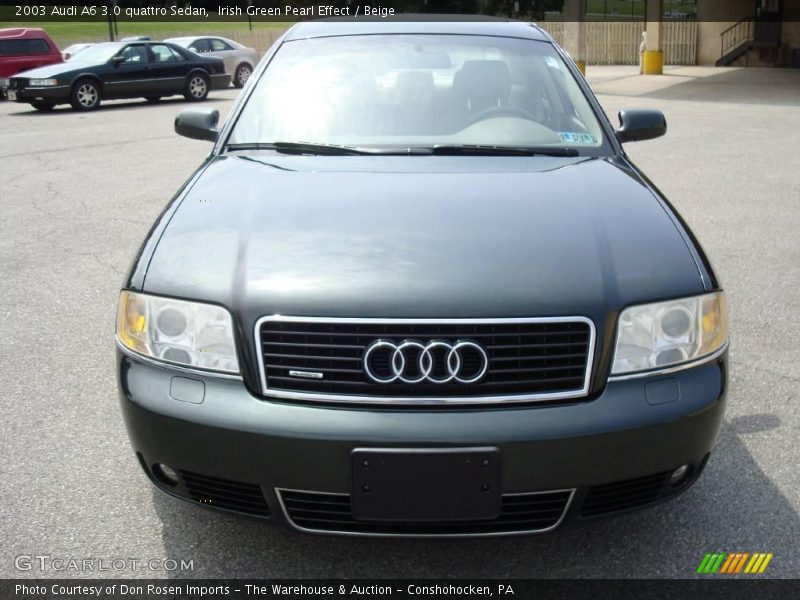 Irish Green Pearl Effect / Beige 2003 Audi A6 3.0 quattro Sedan