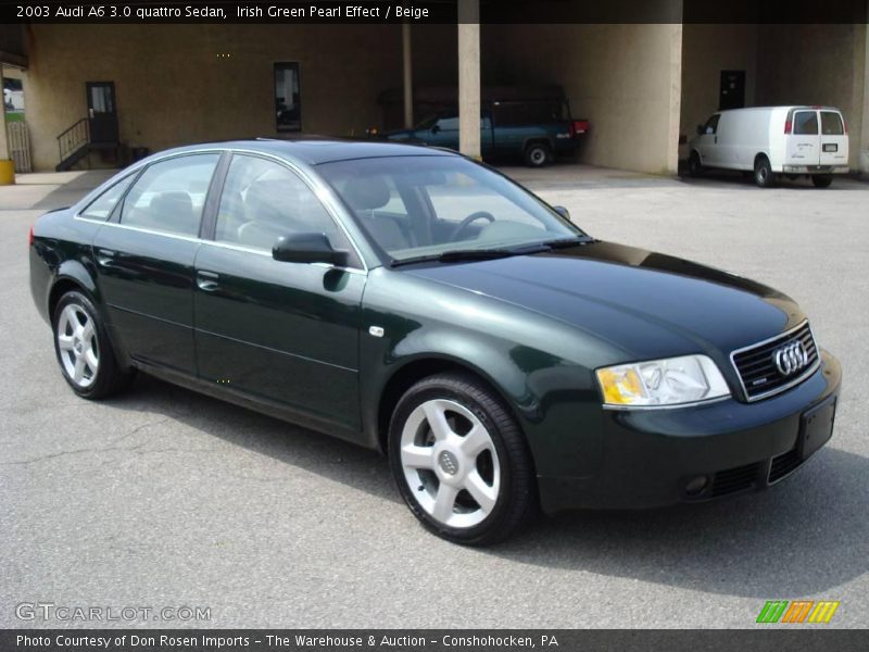 Irish Green Pearl Effect / Beige 2003 Audi A6 3.0 quattro Sedan