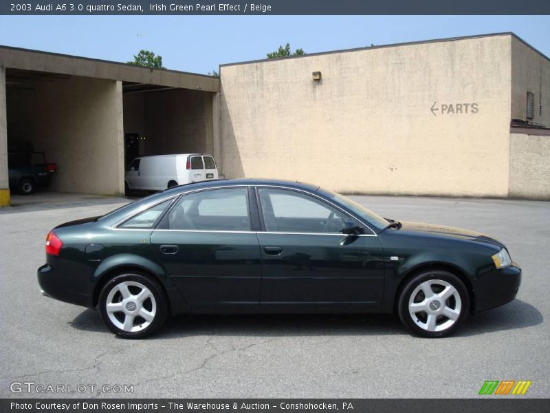 Irish Green Pearl Effect / Beige 2003 Audi A6 3.0 quattro Sedan