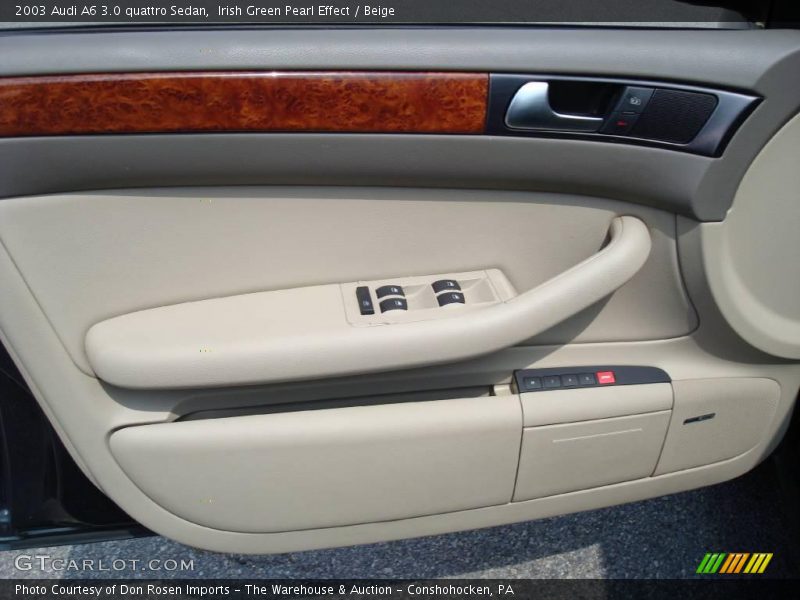Irish Green Pearl Effect / Beige 2003 Audi A6 3.0 quattro Sedan