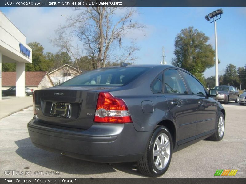 Titanium Gray Metallic / Dark Beige/Quartz 2007 Volvo S40 2.4i