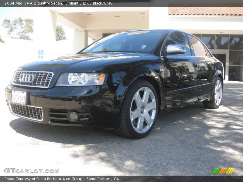Brilliant Black / Black/Gray 2004 Audi S4 4.2 quattro Sedan