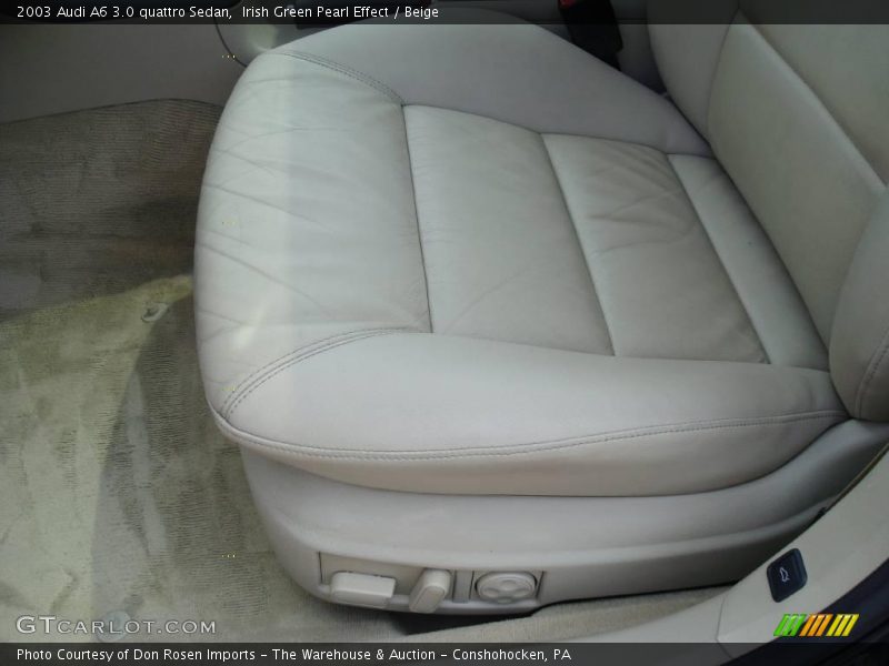Irish Green Pearl Effect / Beige 2003 Audi A6 3.0 quattro Sedan