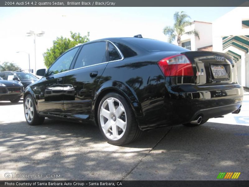 Brilliant Black / Black/Gray 2004 Audi S4 4.2 quattro Sedan