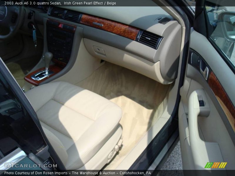Irish Green Pearl Effect / Beige 2003 Audi A6 3.0 quattro Sedan