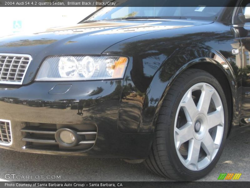 Brilliant Black / Black/Gray 2004 Audi S4 4.2 quattro Sedan