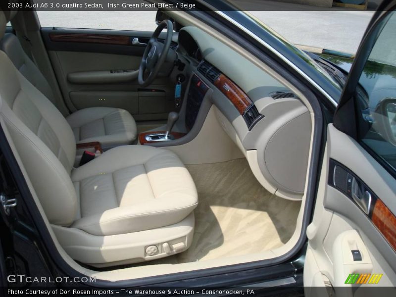 Irish Green Pearl Effect / Beige 2003 Audi A6 3.0 quattro Sedan