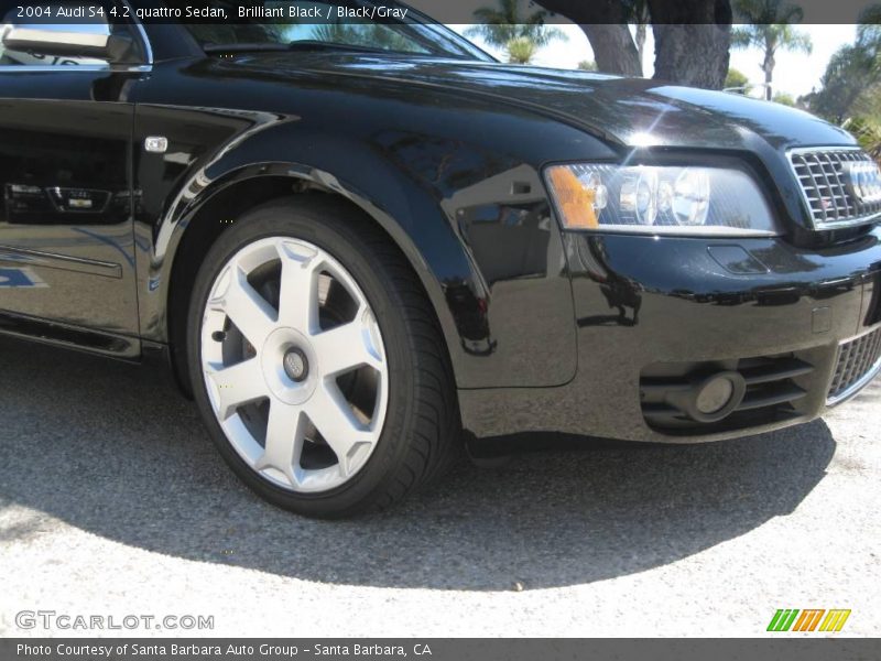 Brilliant Black / Black/Gray 2004 Audi S4 4.2 quattro Sedan