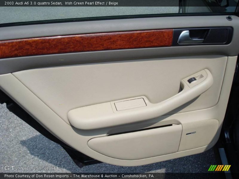 Irish Green Pearl Effect / Beige 2003 Audi A6 3.0 quattro Sedan