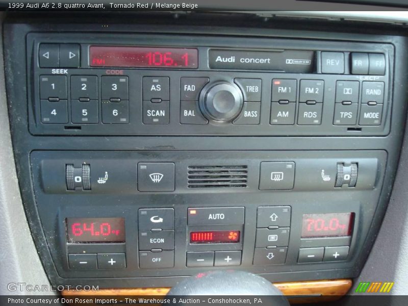 Tornado Red / Melange Beige 1999 Audi A6 2.8 quattro Avant