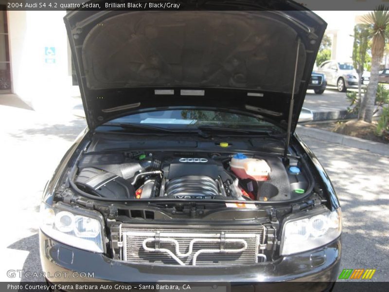 Brilliant Black / Black/Gray 2004 Audi S4 4.2 quattro Sedan