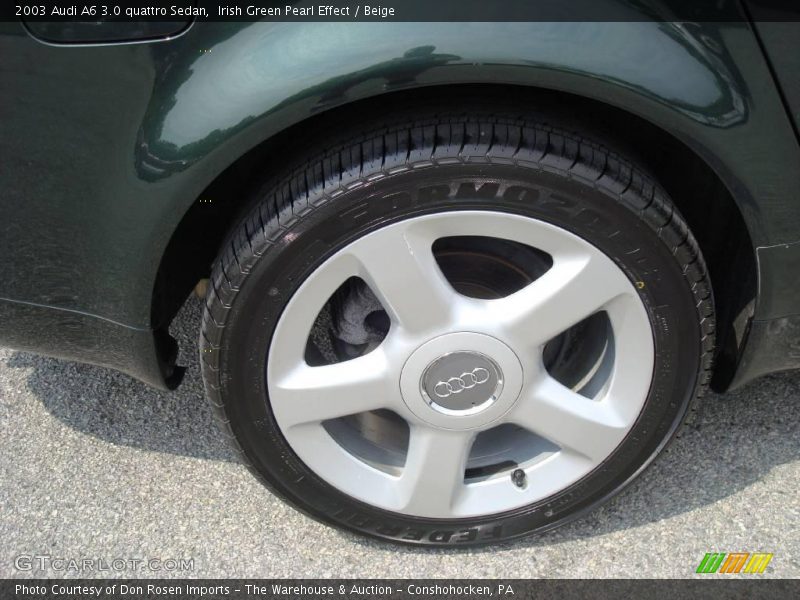 Irish Green Pearl Effect / Beige 2003 Audi A6 3.0 quattro Sedan