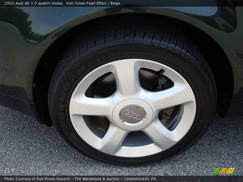 Irish Green Pearl Effect / Beige 2003 Audi A6 3.0 quattro Sedan