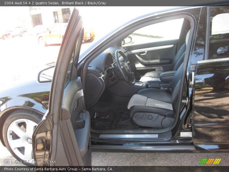 Brilliant Black / Black/Gray 2004 Audi S4 4.2 quattro Sedan