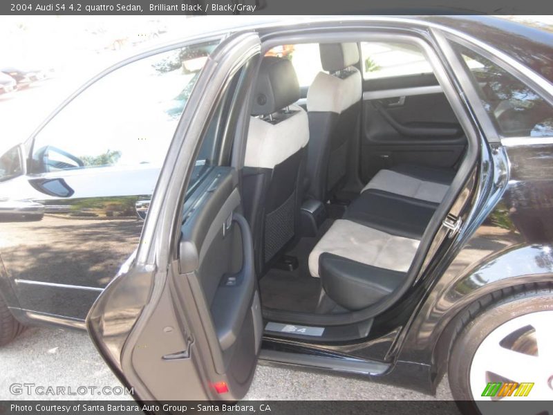 Brilliant Black / Black/Gray 2004 Audi S4 4.2 quattro Sedan