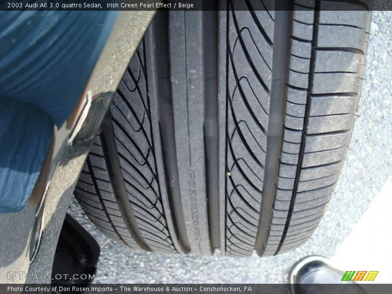 Irish Green Pearl Effect / Beige 2003 Audi A6 3.0 quattro Sedan