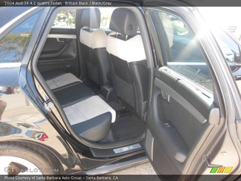 Brilliant Black / Black/Gray 2004 Audi S4 4.2 quattro Sedan