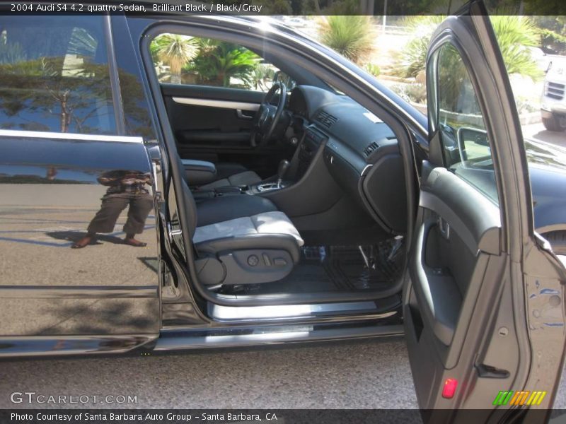 Brilliant Black / Black/Gray 2004 Audi S4 4.2 quattro Sedan