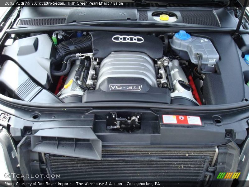 Irish Green Pearl Effect / Beige 2003 Audi A6 3.0 quattro Sedan