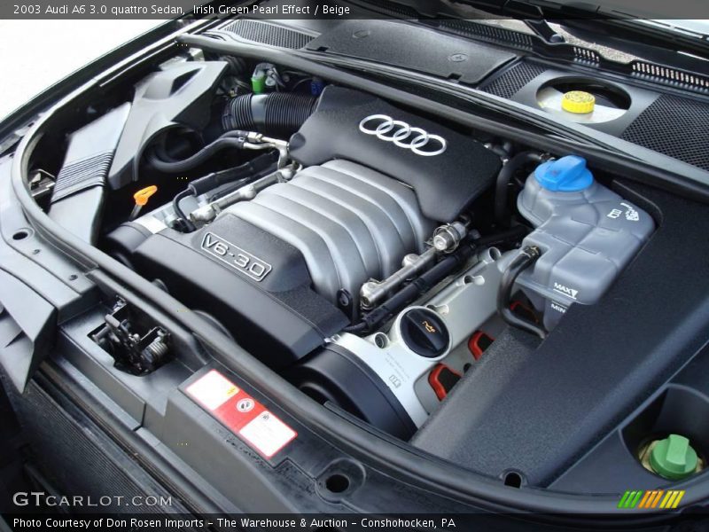 Irish Green Pearl Effect / Beige 2003 Audi A6 3.0 quattro Sedan