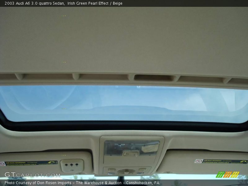 Irish Green Pearl Effect / Beige 2003 Audi A6 3.0 quattro Sedan