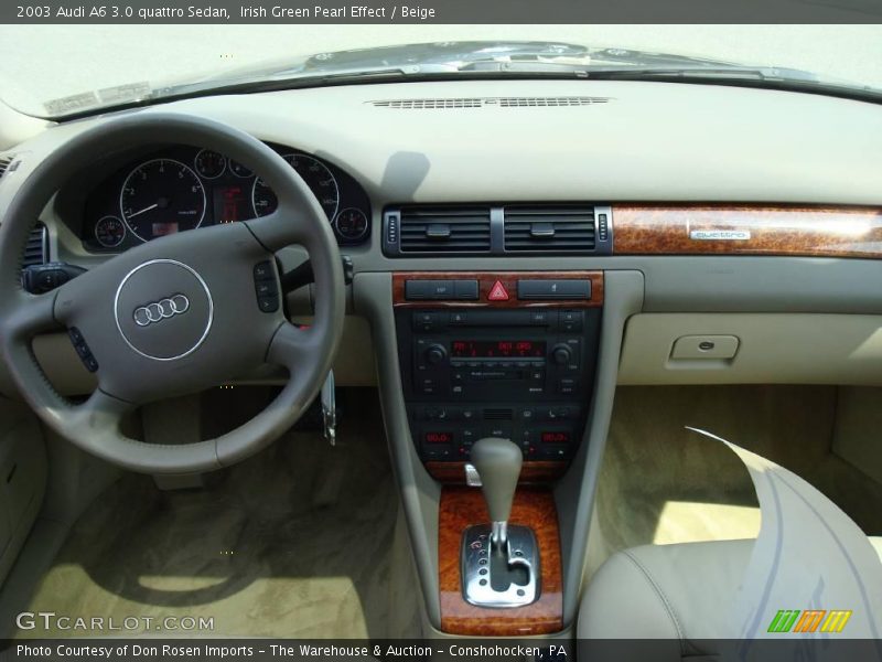 Irish Green Pearl Effect / Beige 2003 Audi A6 3.0 quattro Sedan
