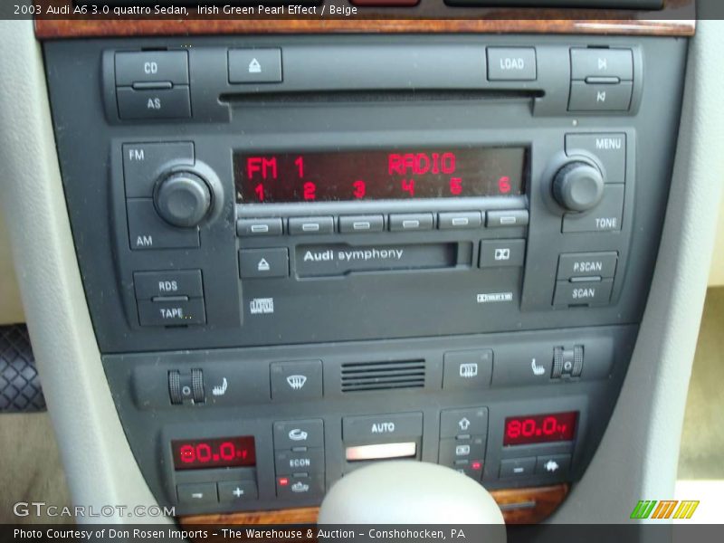 Irish Green Pearl Effect / Beige 2003 Audi A6 3.0 quattro Sedan