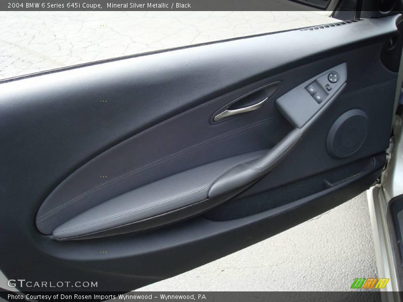 Mineral Silver Metallic / Black 2004 BMW 6 Series 645i Coupe