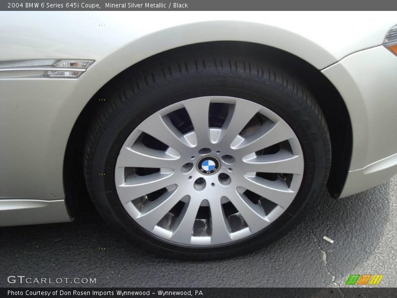 Mineral Silver Metallic / Black 2004 BMW 6 Series 645i Coupe