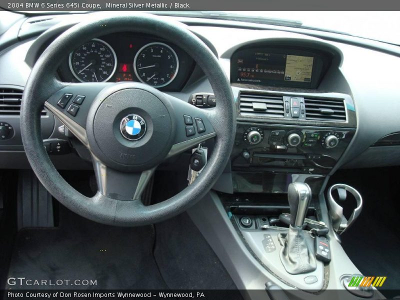 Mineral Silver Metallic / Black 2004 BMW 6 Series 645i Coupe