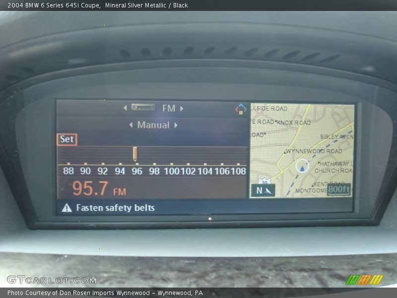 Mineral Silver Metallic / Black 2004 BMW 6 Series 645i Coupe