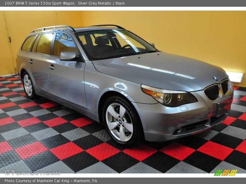 Silver Grey Metallic / Black 2007 BMW 5 Series 530xi Sport Wagon