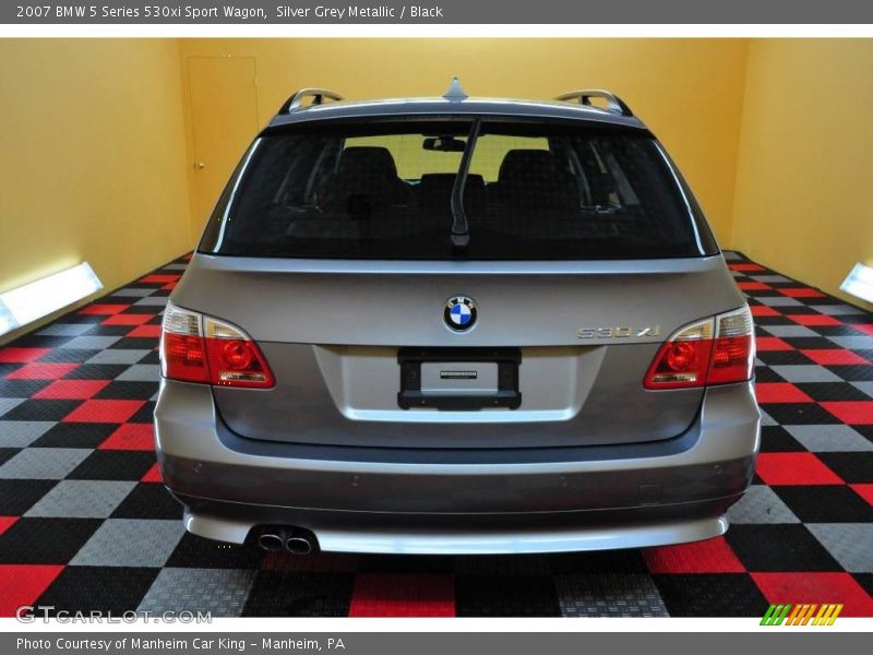 Silver Grey Metallic / Black 2007 BMW 5 Series 530xi Sport Wagon