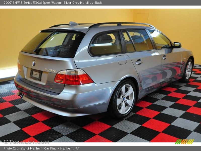 Silver Grey Metallic / Black 2007 BMW 5 Series 530xi Sport Wagon