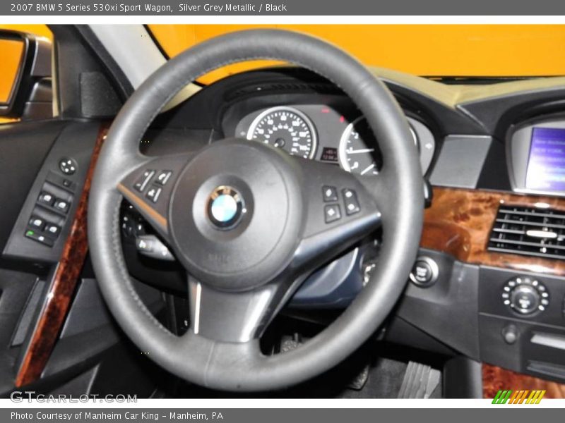 Silver Grey Metallic / Black 2007 BMW 5 Series 530xi Sport Wagon