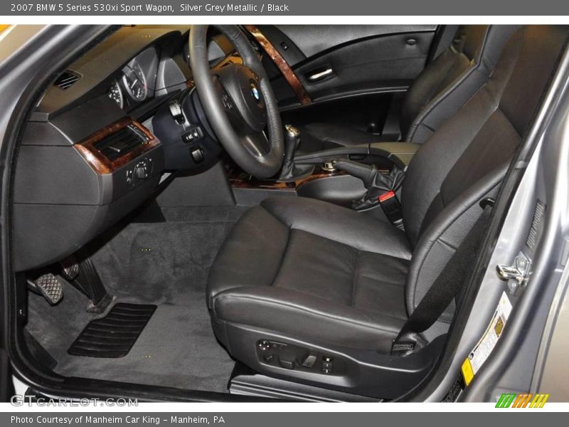 Silver Grey Metallic / Black 2007 BMW 5 Series 530xi Sport Wagon