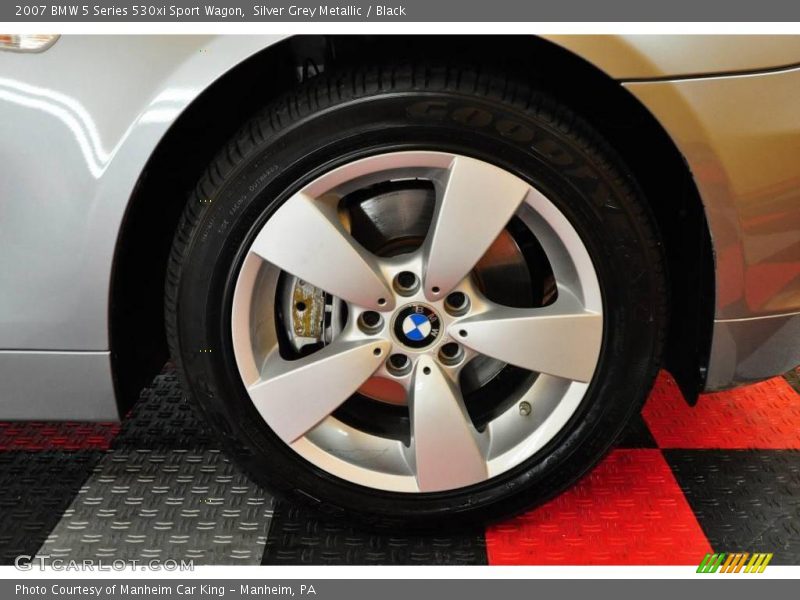 Silver Grey Metallic / Black 2007 BMW 5 Series 530xi Sport Wagon