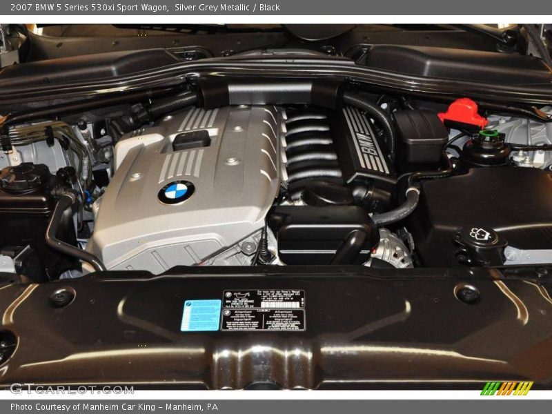 Silver Grey Metallic / Black 2007 BMW 5 Series 530xi Sport Wagon