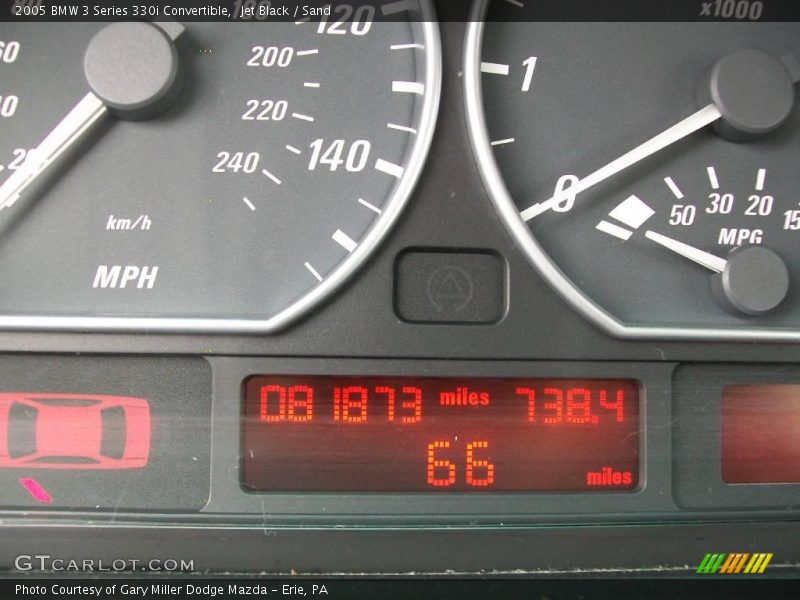 Jet Black / Sand 2005 BMW 3 Series 330i Convertible
