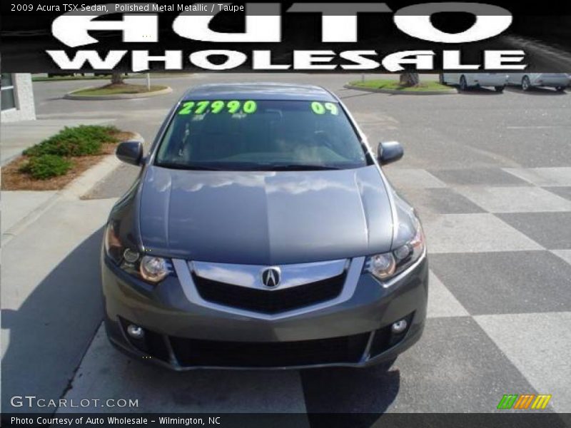 Polished Metal Metallic / Taupe 2009 Acura TSX Sedan