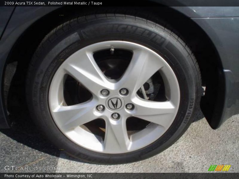 Polished Metal Metallic / Taupe 2009 Acura TSX Sedan