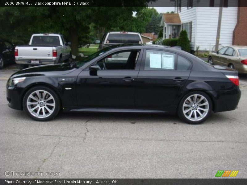 Black Sapphire Metallic / Black 2006 BMW M5