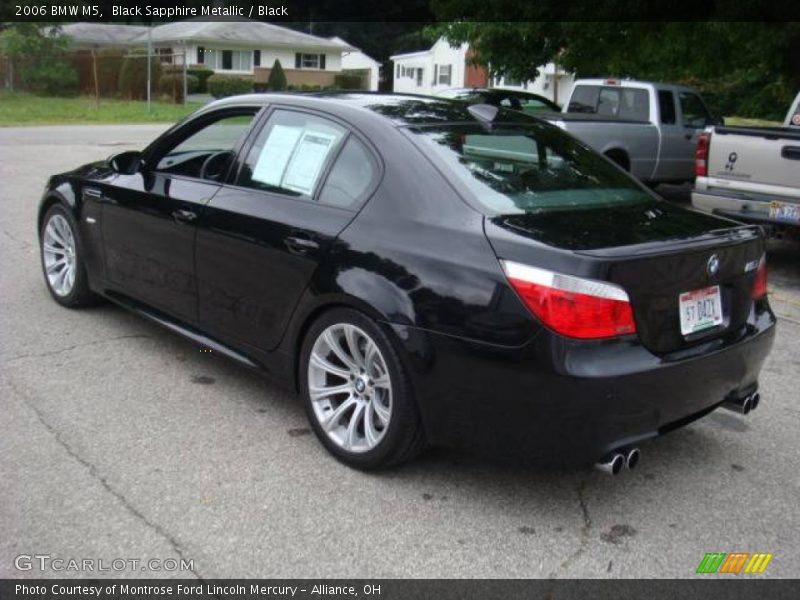 Black Sapphire Metallic / Black 2006 BMW M5